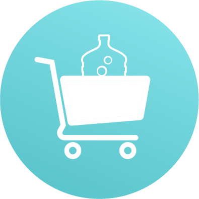 primo bottle in shopping cart icon