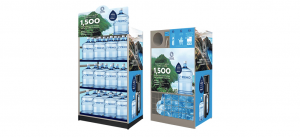 two retail dispalys for primo exchange water