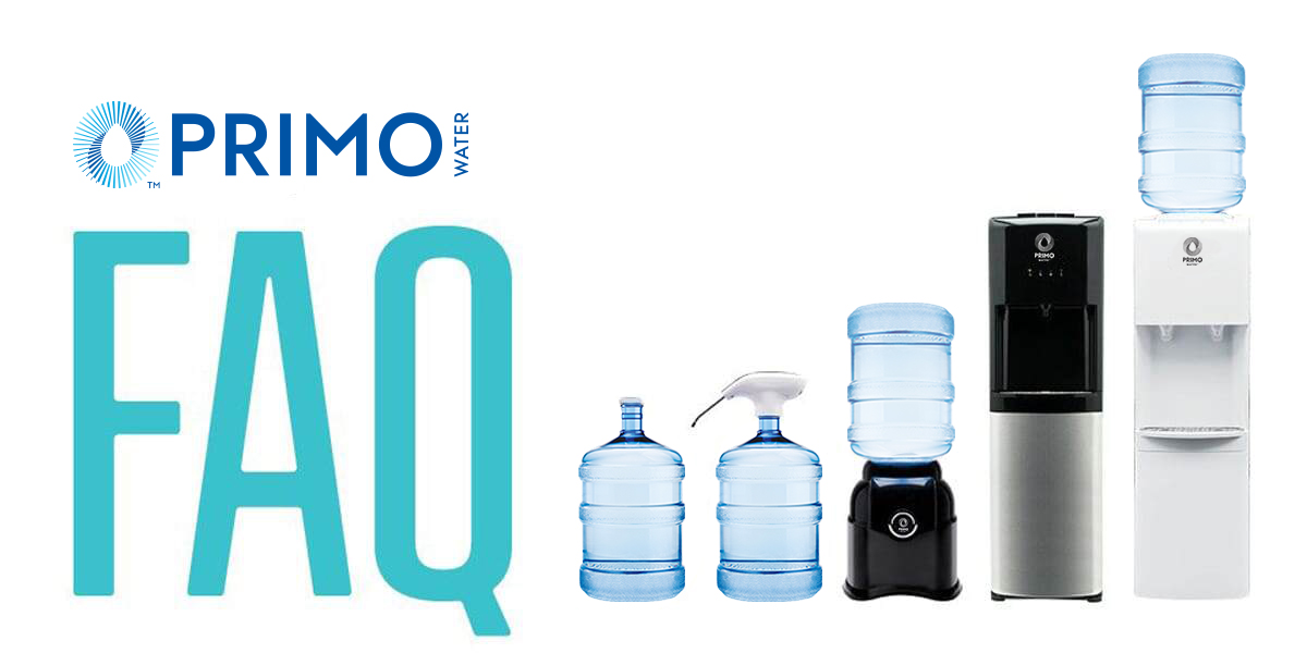 FAQ | a line up of different primo water dispensers