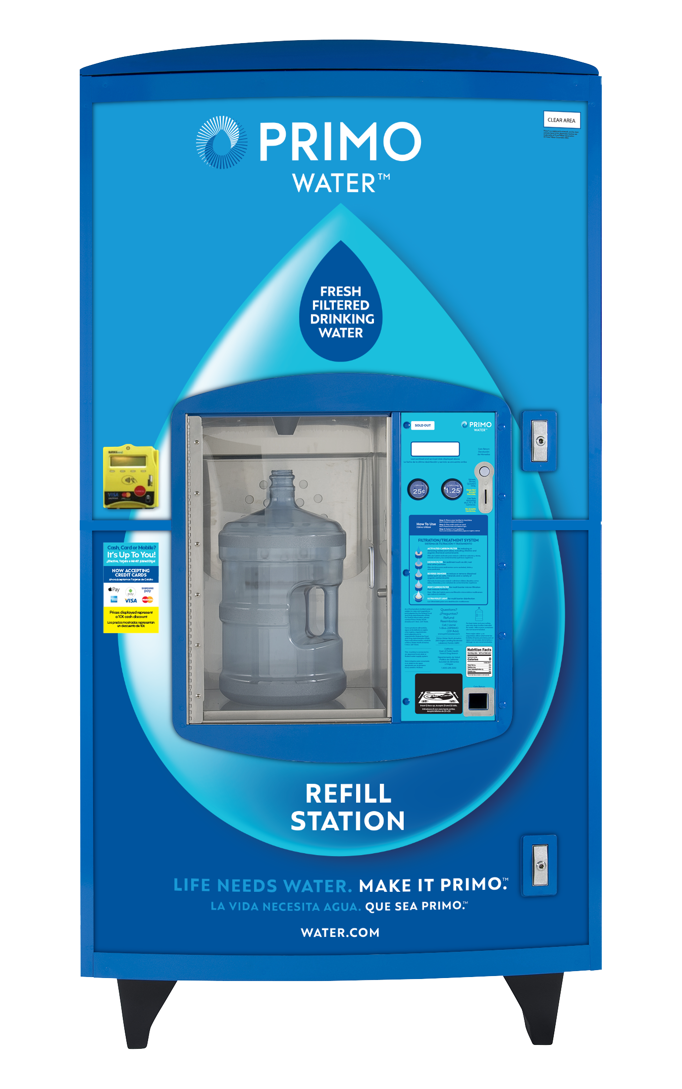 Image of a Primo refill station