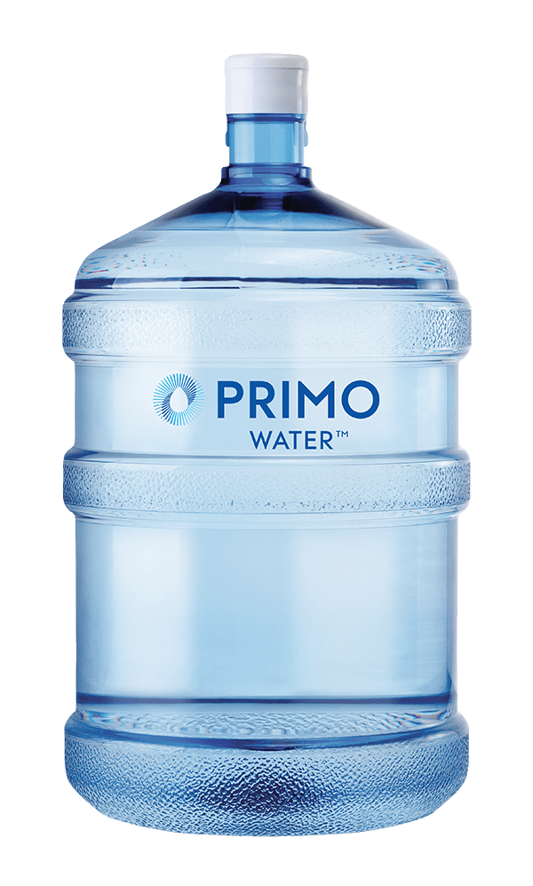 5 gallon bottle with Primo Water logo on it